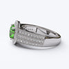 varitsa-jewellers - 1.87ct Emerald Gold Halo Engagement Ring - 06GG61E